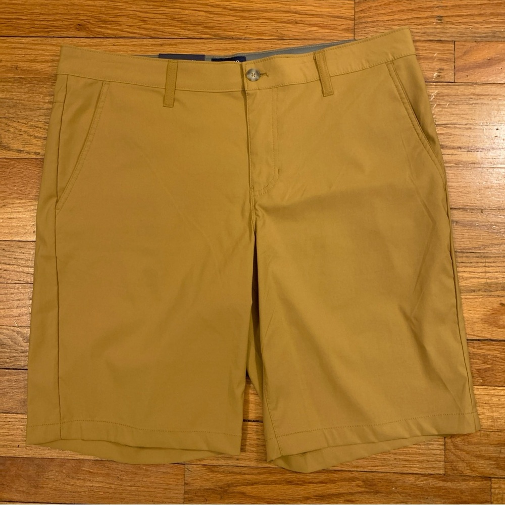 Chaps Performance Golf Shorts Men's 36 X 10.5" Brown Burlwood Stretch Activewear